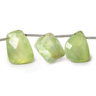11-21mm Prehnite Top Drill Freeshape Beads 8.5 inch 15 pieces - Beadsofcambay.com