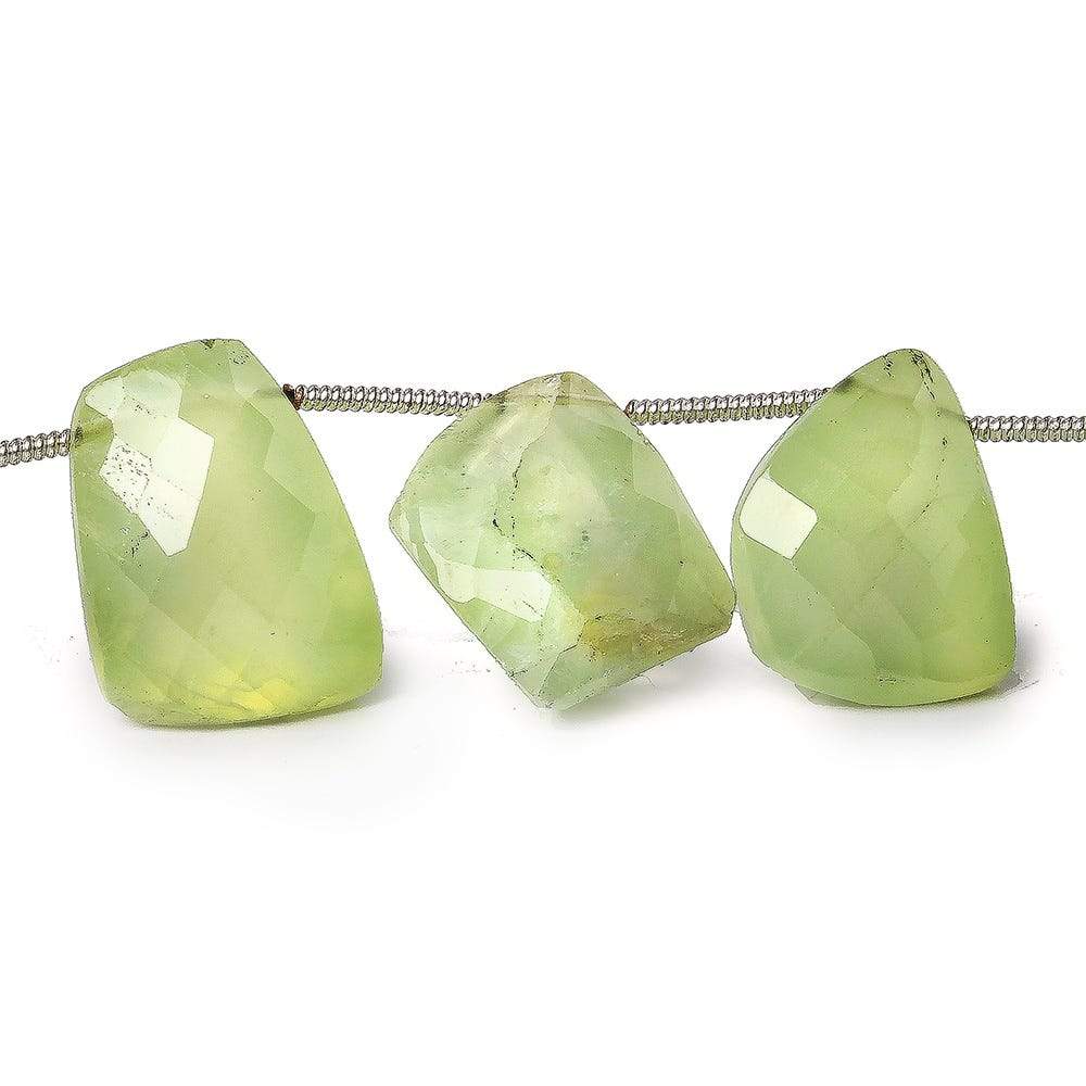 11-21mm Prehnite Top Drill Freeshape Beads 8.5 inch 15 pieces - Beadsofcambay.com
