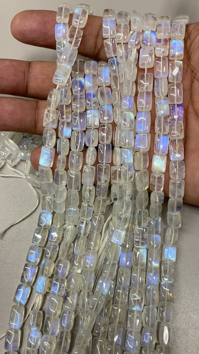 BeadsofCambay 12x9mm Santorini Blue Chalcedony faceted pears 8 inch 45 beads