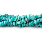 Beadsofcambay 3-5mm Persian Turquoise plain nugget chip beads 14 inch 170 pieces View 1