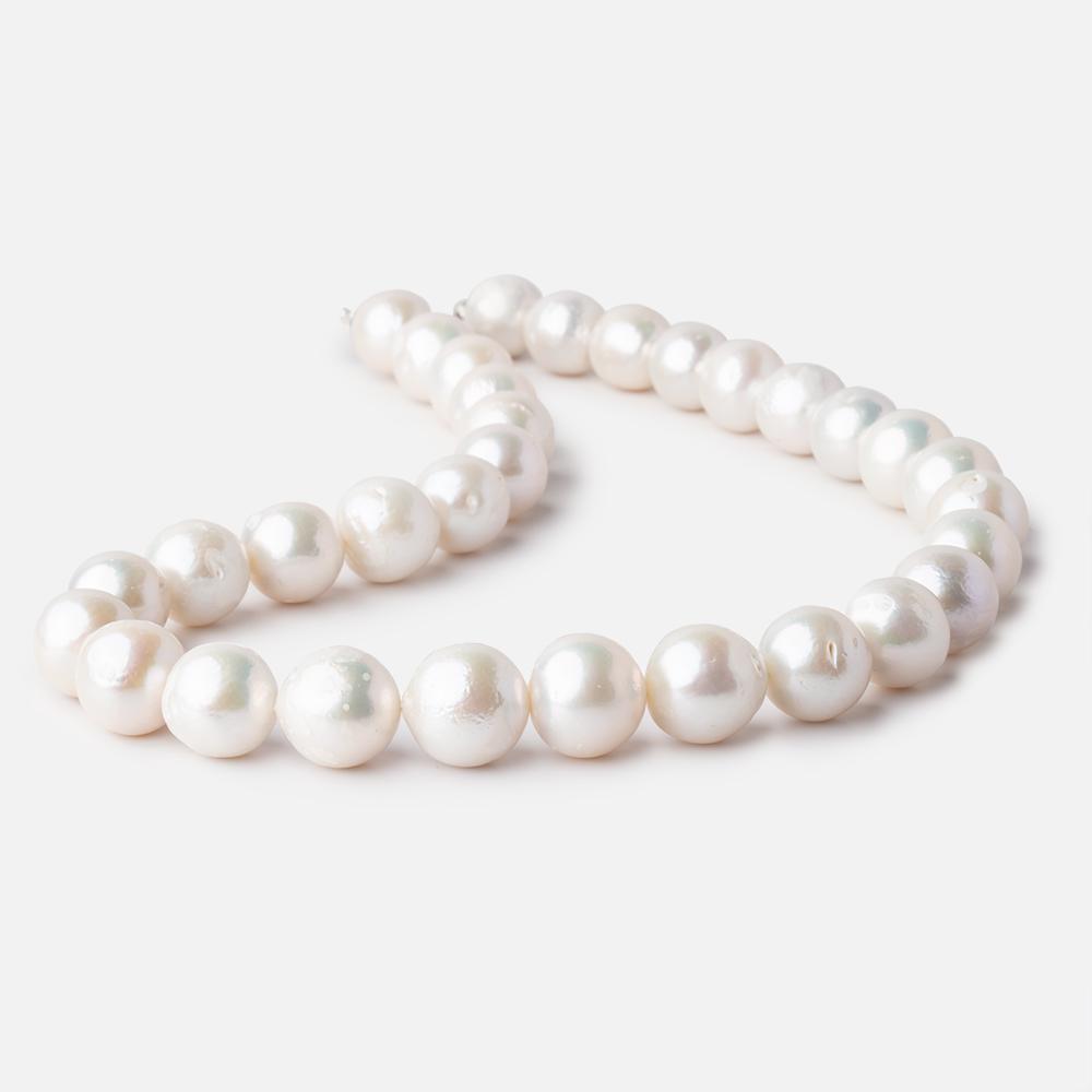 11.5-13.5mm Off White Baroque Freshwater Pearls 16 inch 32 beads - Beadsofcambay.com