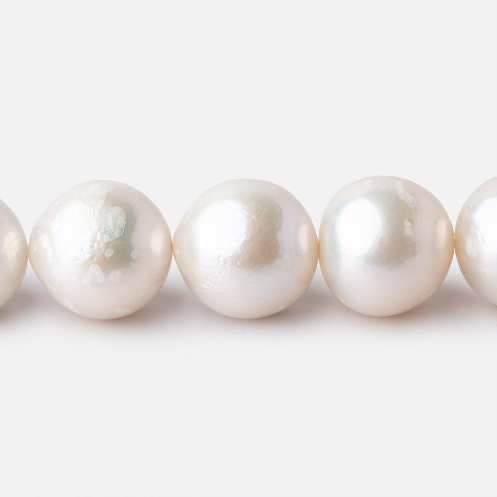 11.5-13.5mm Off White Baroque Freshwater Pearls 16 inch 32 beads - Beadsofcambay.com