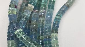 Beadsofcambay 5mm Shaded Fluorite Faceted Rondelle Beads 13 inch 126 pieces Thumbnail