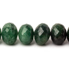 11mm Aventurine Faceted Rondelle Beads 8 inch 25 pieces - Beadsofcambay.com