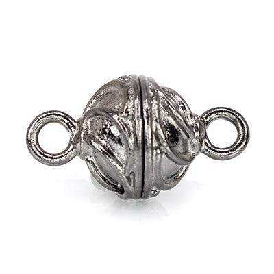 11mm Black Gold plated Copper Magnetic Clasp 1 piece - Beadsofcambay.com