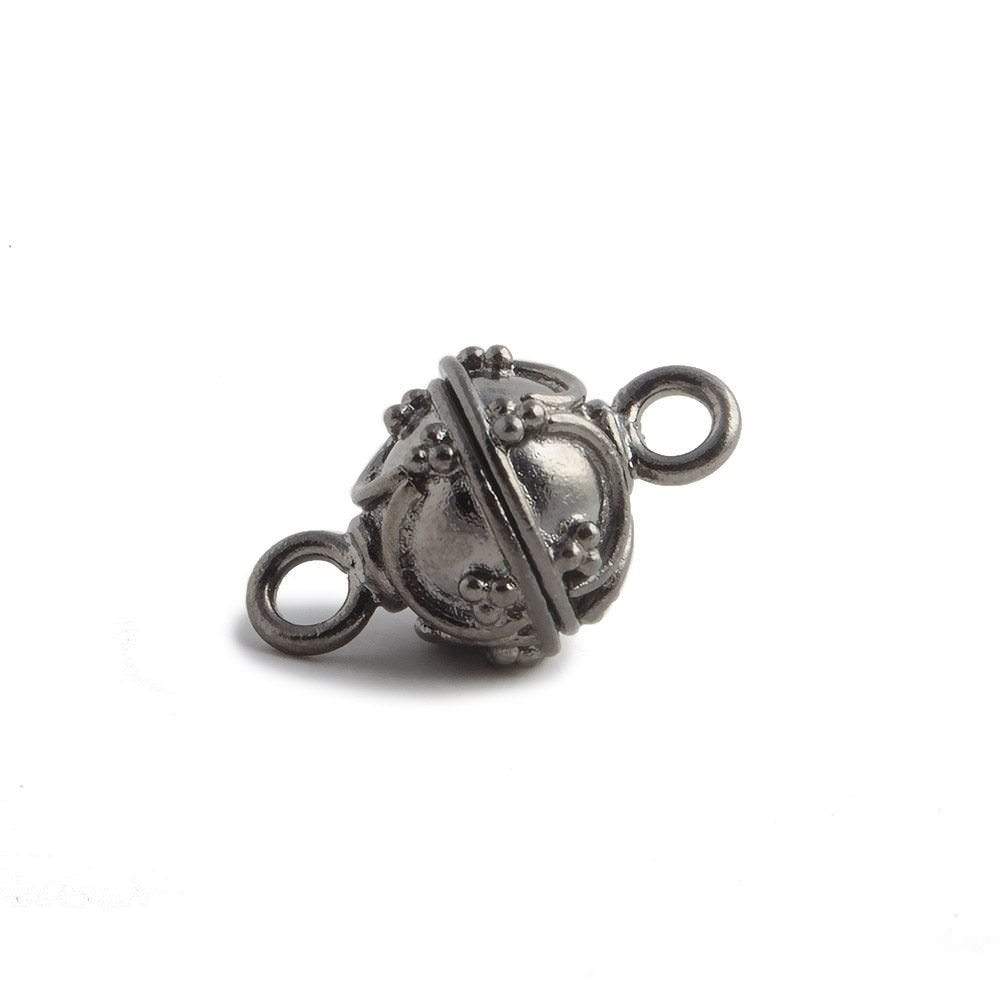 11mm Black Gold plated Copper Magnetic Clasp Roman Arch 1 piece - Beadsofcambay.com