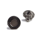 11mm Black Gold plated Copper Magnetic Clasp Roman Arch 1 piece - Beadsofcambay.com