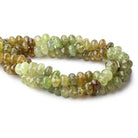11mm Grossular Garnet faceted rondelle beads 16 inch 56 pieces - Beadsofcambay.com