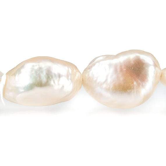 11mm Peach Straight Drilled Baroque Pearls - Beadsofcambay.com