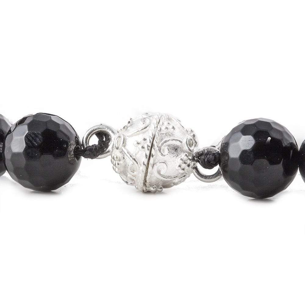 11mm Sterling Silver plated Copper Magnetic Ball Clasp 1 piece - Beadsofcambay.com