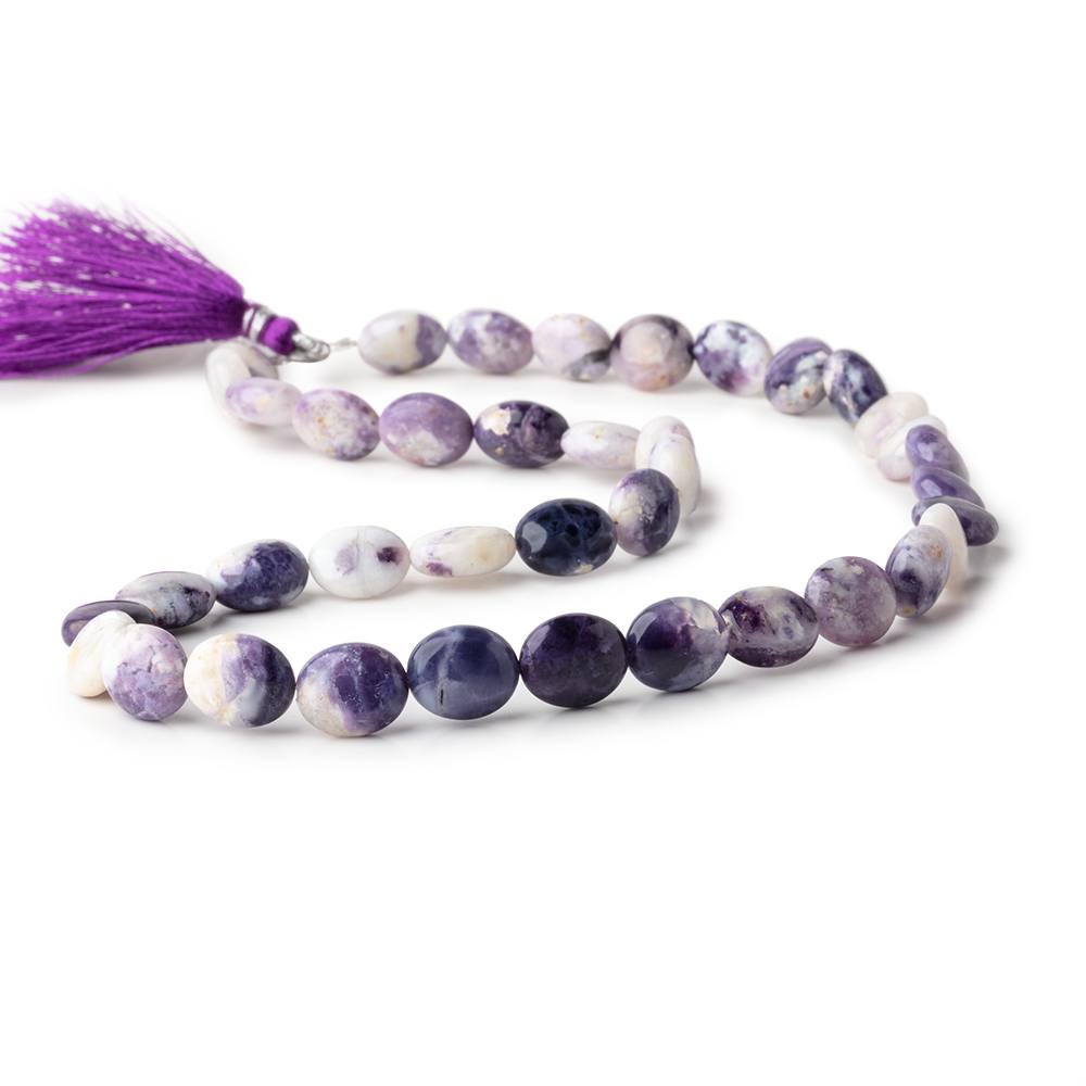 11x10-12x10mm Morado Purple Opal Plain Oval Beads 18 inch 38 pieces - Beadsofcambay.com
