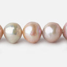 11x10-14x13mm TriColor Baroque Freshwater Pearl 16 inch 33 pieces - Beadsofcambay.com
