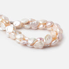 11x10-15x11mm Tri Color Keshi Freshwater Pearls 16 inch 28 beads AA - Beadsofcambay.com