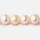 11x10mm Cream Off Round Freshwater Pearl Beads 15 inch 41 pieces A - Beadsofcambay.com