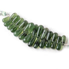 11x5-17x6mm Nephrite Jade Plain Tear Drop Beads 3 inch 26 pieces - Beadsofcambay.com