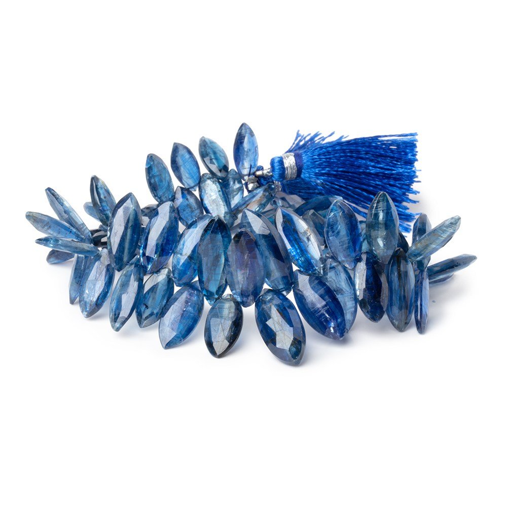 11x5-17x8mm Kyanite Faceted Marquise Beads 7.5 inch 58 pieces AA - Beadsofcambay.com
