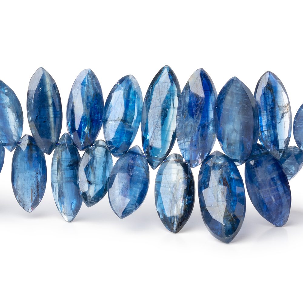 11x5-17x8mm Kyanite Faceted Marquise Beads 7.5 inch 58 pieces AA - Beadsofcambay.com