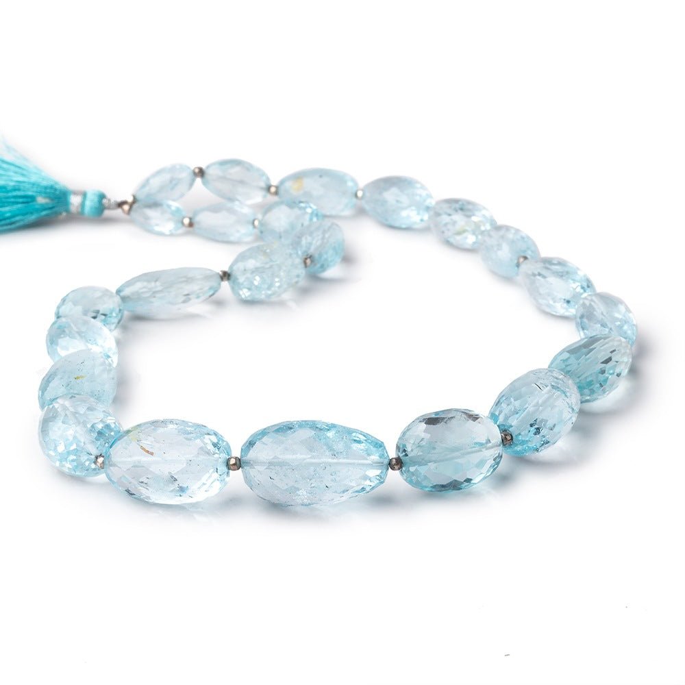 11x6-23x14mm Sky Blue Topaz Faceted Nugget Beads 16 inch 23 pieces - Beadsofcambay.com