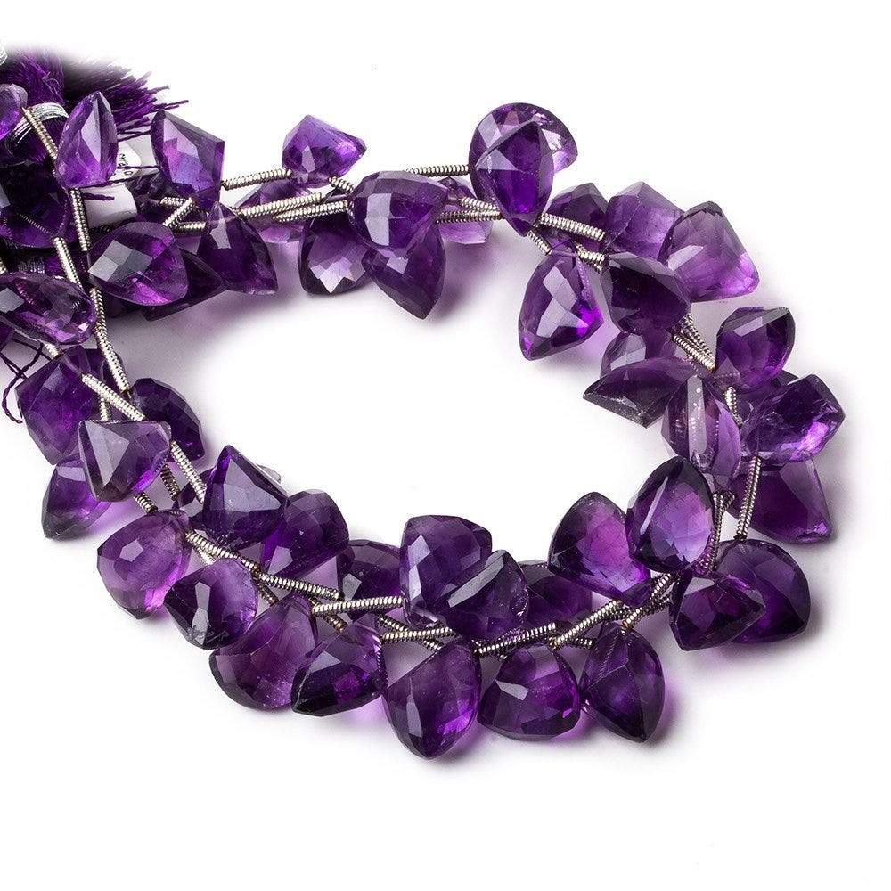 11x7-13x10mm Amethyst Faceted Free shape Beads 9 inch 18 pcs - Beadsofcambay.com