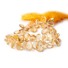 11x7-15x11mm Citrine Plain Pear Beads 8 inch 52 pieces - Beadsofcambay.com
