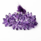 11x7-15x7mm Amethyst Faceted Marquise Beads 8 inch 62 pieces - Beadsofcambay.com