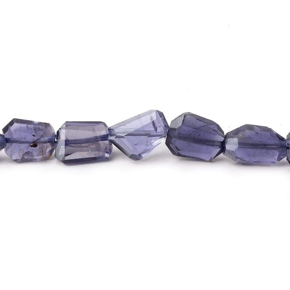11x7mm Iolite Faceted Nugget Beads 8 inch 22 pieces AA - Beadsofcambay.com