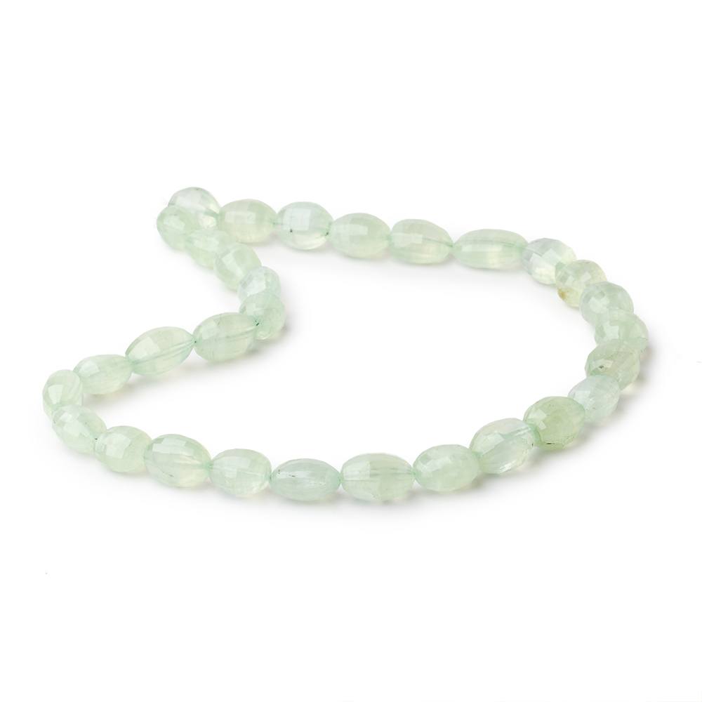 11x8-14x9mm Prehnite Faceted Oval Beads 14 inch 31 pieces - Beadsofcambay.com