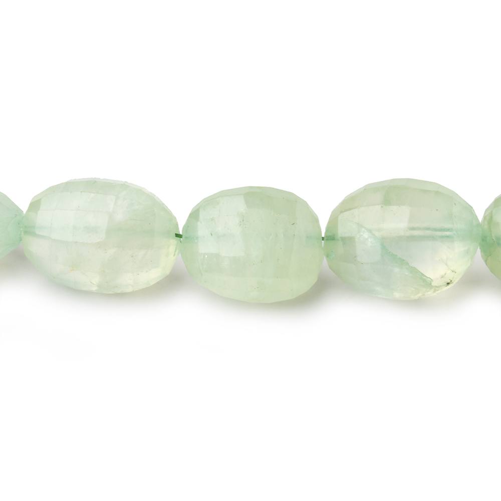11x8-14x9mm Prehnite Faceted Oval Beads 14 inch 31 pieces - Beadsofcambay.com