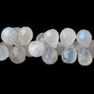 11x8-16x12mm Rainbow Moonstone Faceted Tear Drop Beads 8 inch 52 pcs A - Beadsofcambay.com