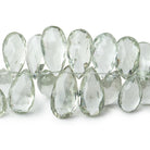 11x8-20x10mm Prasiolite Faceted Pear Beads 8 inch 50 pieces AAA - Beadsofcambay.com