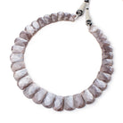 11x8-21x14mm Chocolate Moonstone double drilled faceted collar 33 beads - Beadsofcambay.com