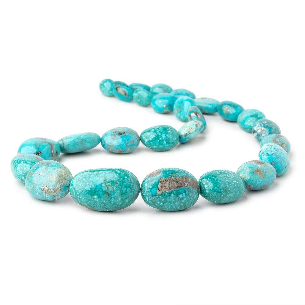 11x8-27x16mm Sleeping Beauty Turquoise Plain Nuggets 18 inch 27 Beads - Beadsofcambay.com