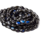 11x9-14x9mm Black Labradorite Plain Nugget Beads 16 inch 31 pieces A - Beadsofcambay.com