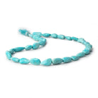11x9-15.5x10mm Sleeping Beauty Turquoise faceted nuggets 16 inch 31 beads - Beadsofcambay.com
