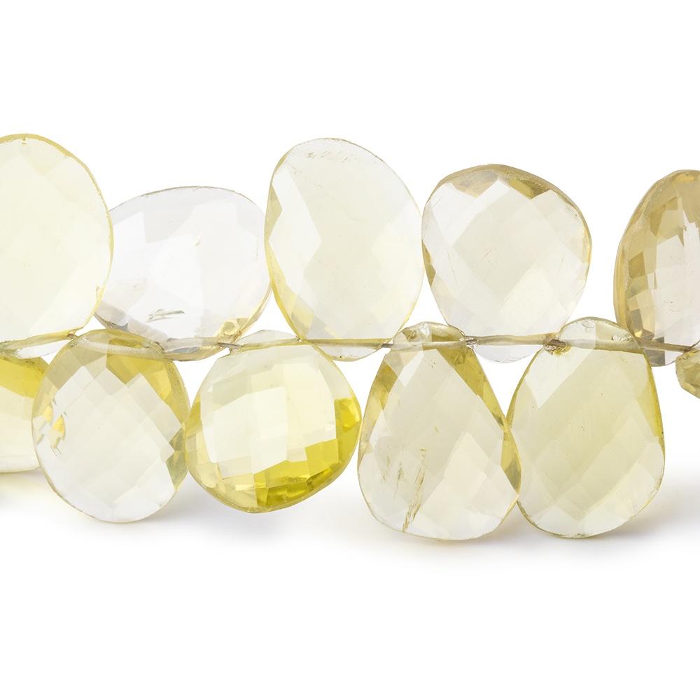 11x9-16x10mm Lemon Quartz Faceted Freeform Beads 8 inch 37 pieces - Beadsofcambay.com
