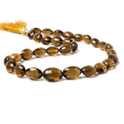 11x9-16x12mm Whiskey Quartz checkerboard faceted ovals 15 inch 31 beads - Beadsofcambay.com