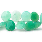 11x9-16x14mm Chrysoprase Faceted Freeform Beads 7.5 inch 35 pieces - Beadsofcambay.com