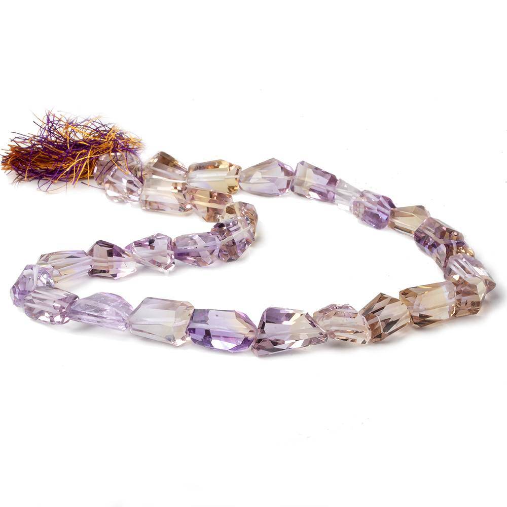 11x9-17x8mm Ametrine Faceted Nugget Beads 16 inches 30 pieces AAA - Beadsofcambay.com