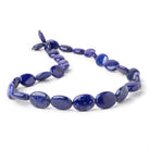 11x9-18x13mm Lapis Lazuli Plain Oval Beads 18 inch 29 pieces - Beadsofcambay.com