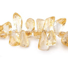 11x9-19x8.5mm Citrine Faceted Free Shape Beads 8.5 inch 54 pcs - Beadsofcambay.com