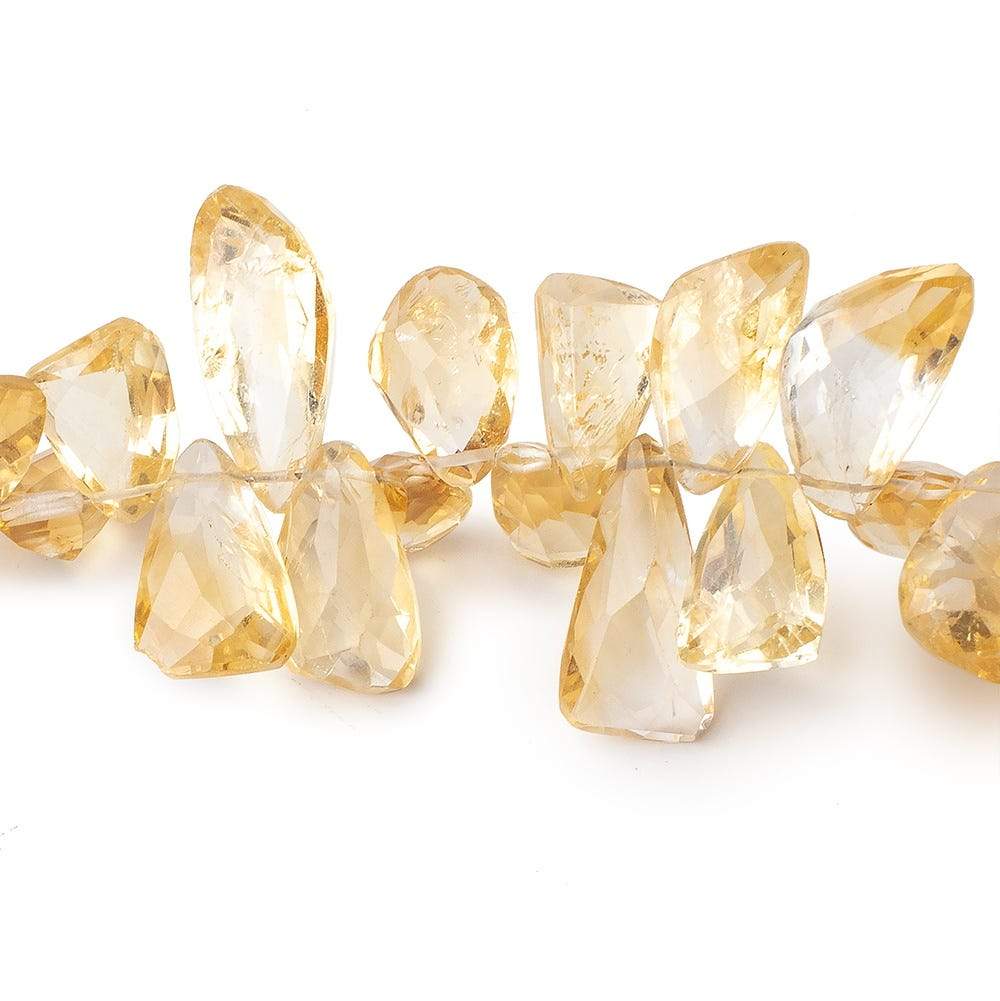 11x9-19x8.5mm Citrine Faceted Free Shape Beads 8.5 inch 54 pcs - Beadsofcambay.com