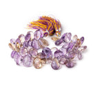 12-14mm Ametrine Faceted Pear Beads 8 inch 62 pieces - Beadsofcambay.com