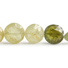 12-14mm Grossular Garnet Beads Faceted Coin 8 inch 16 pieces - Beadsofcambay.com