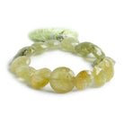 12-14mm Grossular Garnet Beads Faceted Coin 8 inch 16 pieces - Beadsofcambay.com