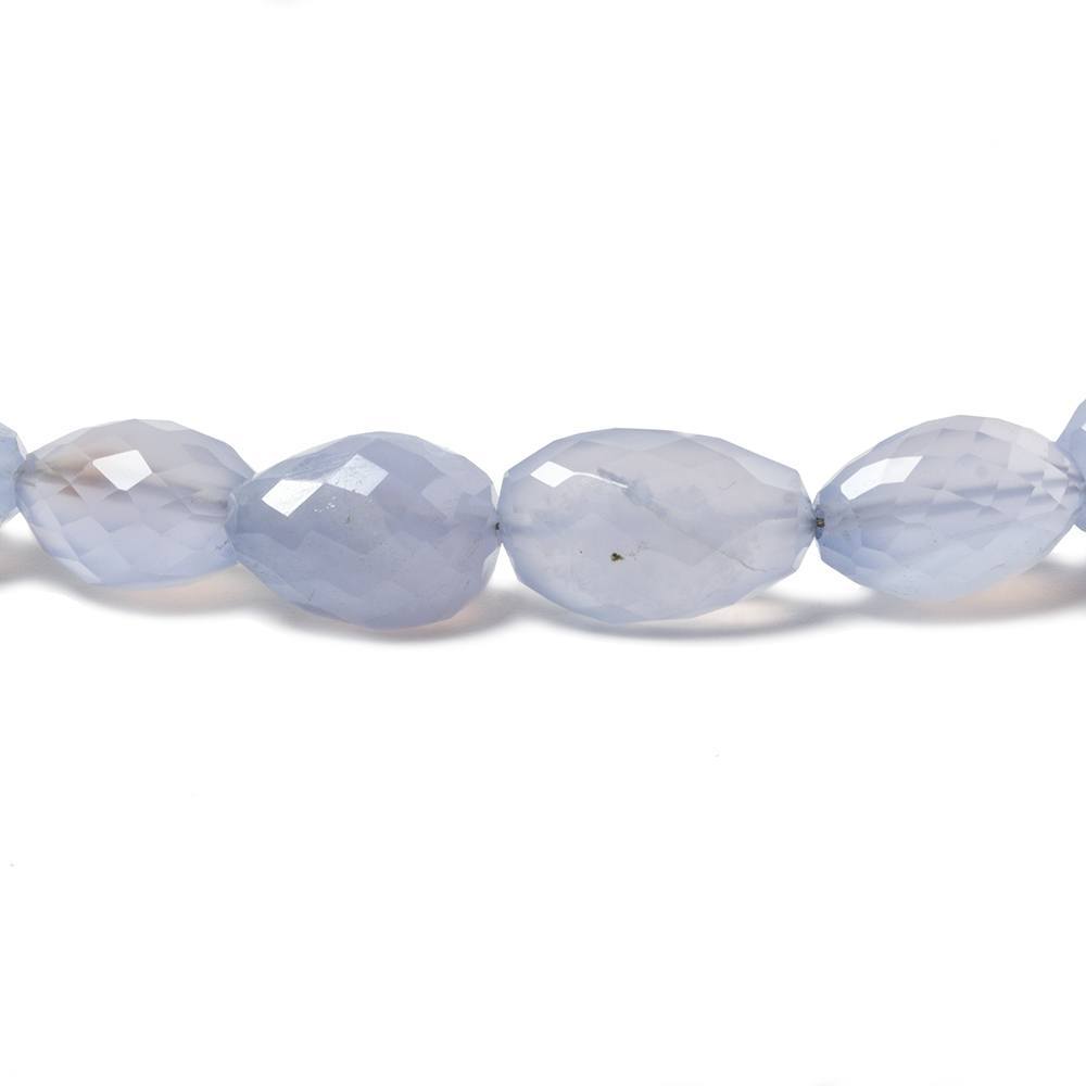 12-14mm Turkish Chalcedony Faceted Nugget Beads 15 inch 31 pieces - Beadsofcambay.com