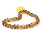 12-14mm Whiskey Quartz faceted rondelles 15 inches 45 Beads AAA Grade - Beadsofcambay.com