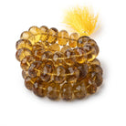 12-14mm Whiskey Quartz faceted rondelles 15 inches 45 Beads AAA Grade - Beadsofcambay.com