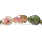 12-15mm Polychromatic Tourmaline Beads Straight Drilled Pear 16 pcs - Beadsofcambay.com