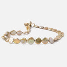 12-15mm Sage Green Coin Freshwater Pearls 18 inch 30 pieces - Beadsofcambay.com