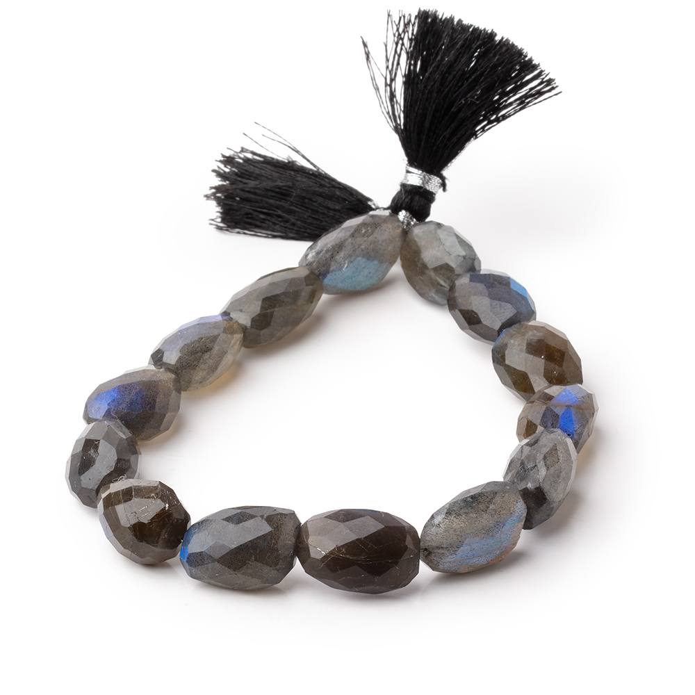 12-16mm Labradorite Straight Drill Faceted Nuggets 8 inch 12 Beads AA - Beadsofcambay.com